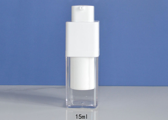 los ABS 15ml limpian los envases con la aspiradora privados de aire que los cosméticos pelan la botella de la bomba del cuidado