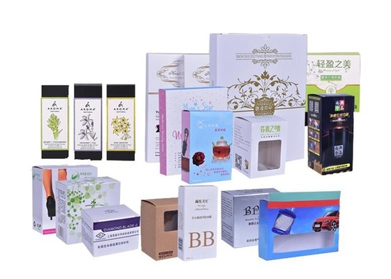 Caja de papel de empaquetado cosmética olográfica impresa de encargo de la caja de papel de 375gsm Skincare
