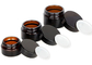 OEM del ODM tarros cosméticos de cristal de 4 onzas con las tapas Amber Lip Balm Jars