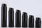 botella privada de aire cosmética negra brillante 30ml-150ml para la crema de la protección solar