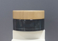 envases vacíos de la mantequilla del cuerpo del tarro cosmético de cristal de bambú de 50ml 100ml con la caja de papel