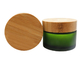 el ungüento de cristal verde 50ml sacude el tarro poner crema helado la tapa de bambú Logo Customization