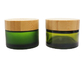 Los tarros cosméticos de bambú de los casquillos 30ml, loción del vidrio esmerilado sacuden la corrosión anti